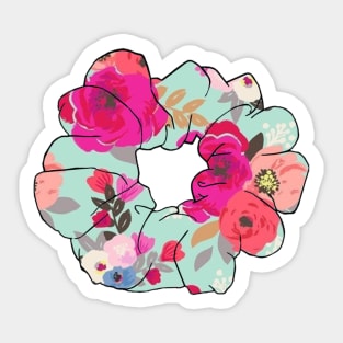 Floral Scrunchie Sticker